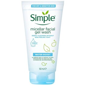ژل شستشوی صورت سیمپل Simple Water Boost Micellar Facial Gel Wash