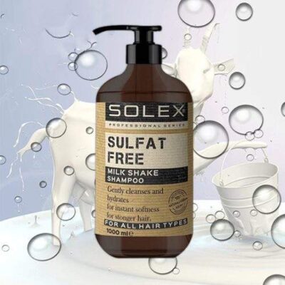 شامپو سولکس بدون سولفات شیر بز 1000 میل solex sulfat free