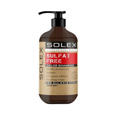 شامپو سولکس بدون سولفات موهای رنگ شده 1000 میل solex sulfat free