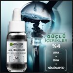 سرم زغالی گارنیر ضد لک و جوش Garnier AHA+BHA Kömür Serum
