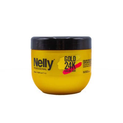 ماسک مو تثبيت كننده رنگ نلی Nelly Gold 24K Color Silk Hair Mask
