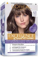 کیت رنگ موی لورآل شماره 6.11 Loreal Paris Excellence Hair Color, قیمت خرید رنگ مو لورال شماره 6.11
