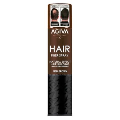 اسپری پرپشت کننده مو آگیوا رنگ قهوه ای Agiva Hair Fiber Spray Med Brown