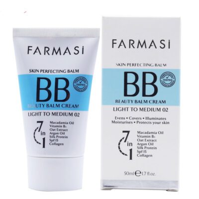 بی بی کرم فارماسی شماره 02 Farmasi BB Cream Light To Medium 02 SPF15