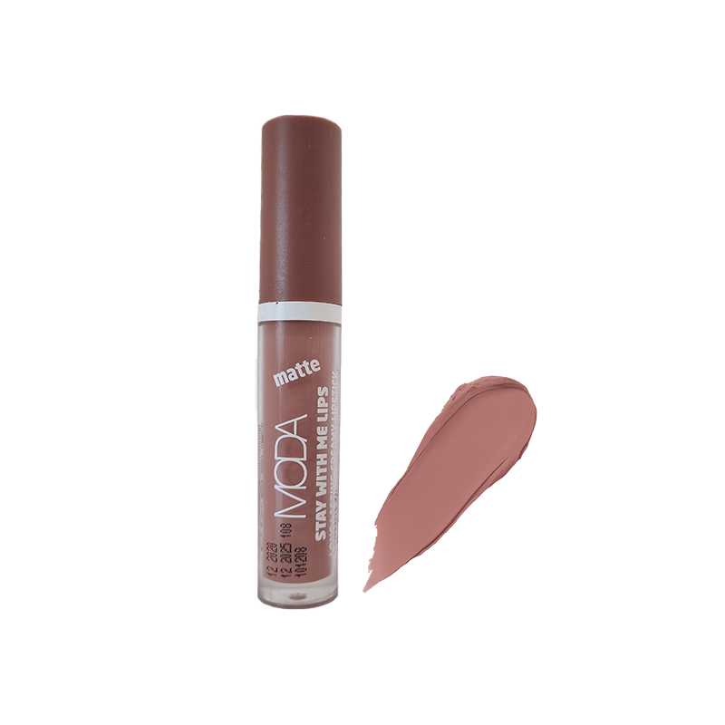 رژ لب مایع مات و مخملی مدا 132 Moda Long lasting creamy lipstick matte رژ لب مایع مات و مخملی مدا 132 Moda Long lasting creamy lipstick matte